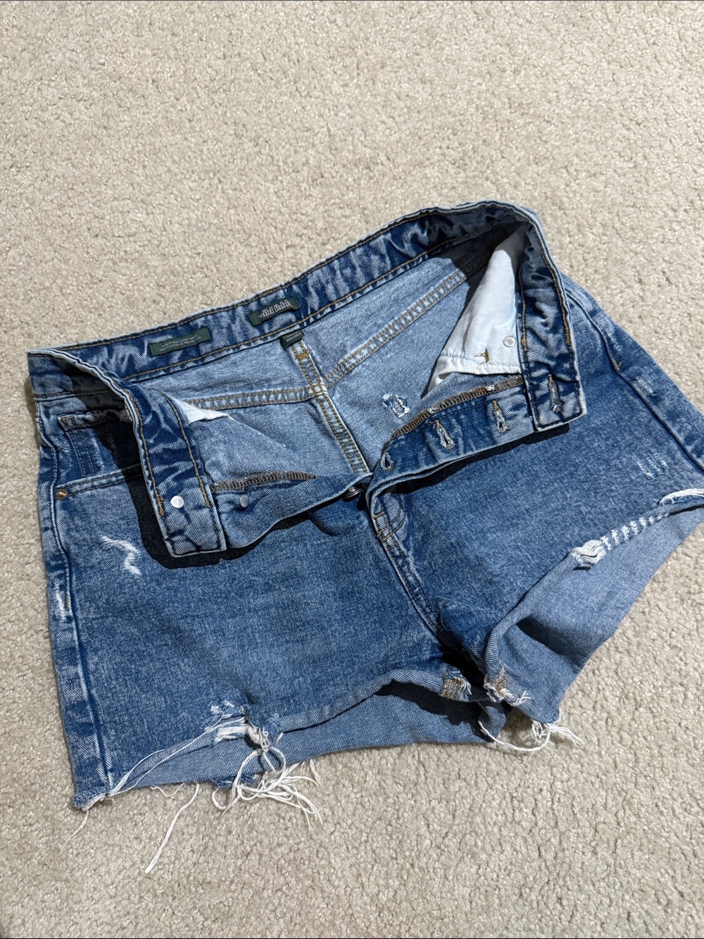 wild fable Blue Distressed Denim Shorts